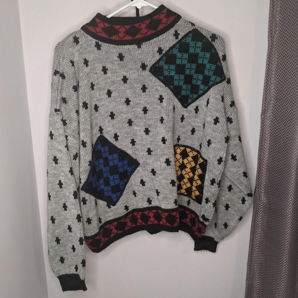 Jason Maxwell Patterned Sweater - image 1